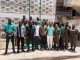 The NCCE regional director of the Upper East Region Mawuli Agbenu, Deputy Regional Director, Augustine Akugri, and the Internal Auditor, Christopher Adongma all in a group picture with officers of the Ghana Immigration Service after engagement during 2023 Annual Constitution Week Celebration in Bolgatanga