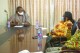 Chairman of NCCE, Ms. Josephine Nkrumah, and Deputy Chairman, Operations, Mr. Samuel Akuamoah interacts with Dr. Hassan Ayariga at the party's Head Office in Accra.